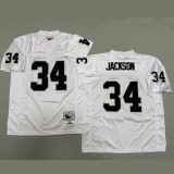 JACKSON #34 Men's Las Vegas Raiders Retro NFL Jersey 突袭者