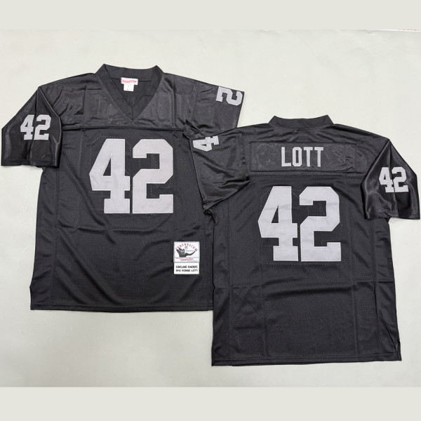LOTT #42 Men's Las Vegas Raiders Retro NFL Jersey 突袭者