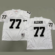 ALZADO #77 Men's Las Vegas Raiders Retro NFL Jersey 突袭者