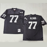 ALZADO #77 Men's Las Vegas Raiders Retro NFL Jersey 突袭者