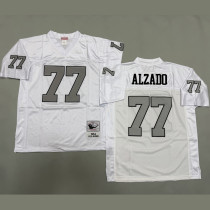 ALZADO #77 Men's Las Vegas Raiders Retro NFL Jersey 突袭者