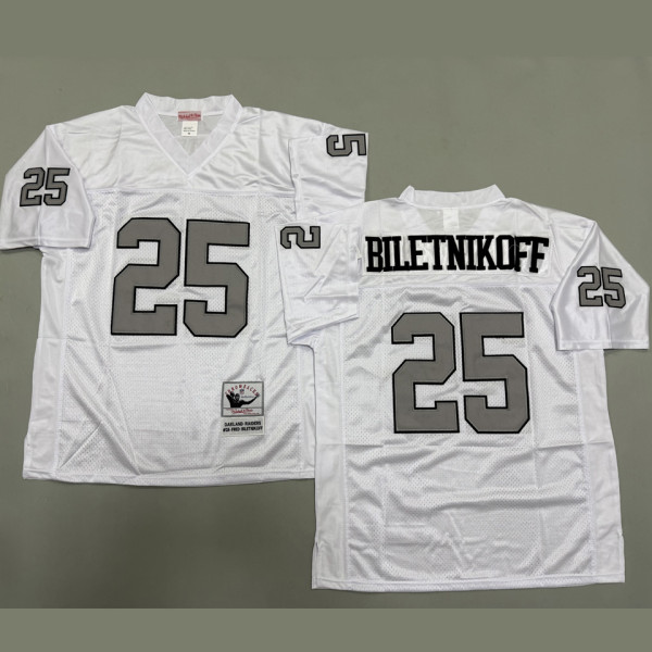 BILETNIKOFF #25 Men's Las Vegas Raiders Retro NFL Jersey 突袭者