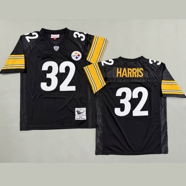 HARRIS #32 Men's Pittsburgh Steelers Retro NFL Jersey 钢人
