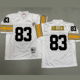 MILLER #83 Men's Pittsburgh Steelers Retro NFL Jersey 钢人