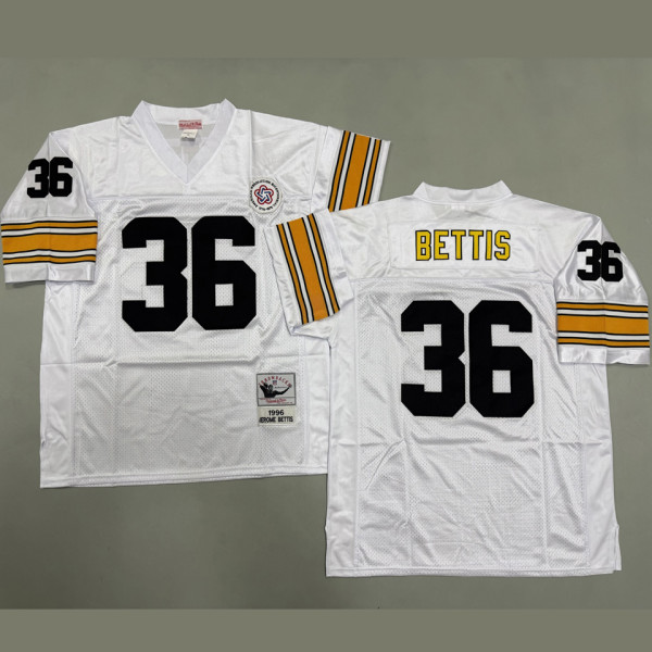 BETTIS #36 Men's Pittsburgh Steelers Retro NFL Jersey 钢人