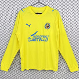 2008/2009 Villarreal FC Home Retro Long Sleeve Soccer Jersey