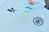 2026/27 Man City Light Blue POLO Training Tracksuit