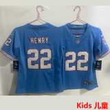 HENRY #22 Tennessee Titans Kids NFL Jersey 泰坦