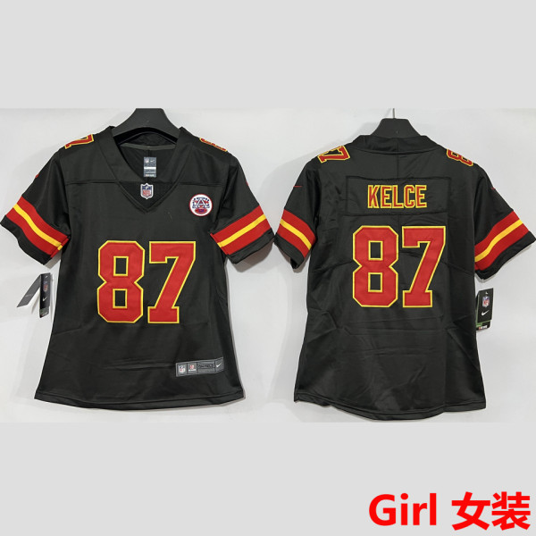 KELCE #87 Kansas City Chiefs Girl NFL Jersey 酋长