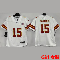 MAHOMES #15 Kansas City Chiefs Girl NFL Jersey 酋长