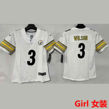 WILSON #3 Pittsburgh Steelers Girl NFL Jersey 钢人