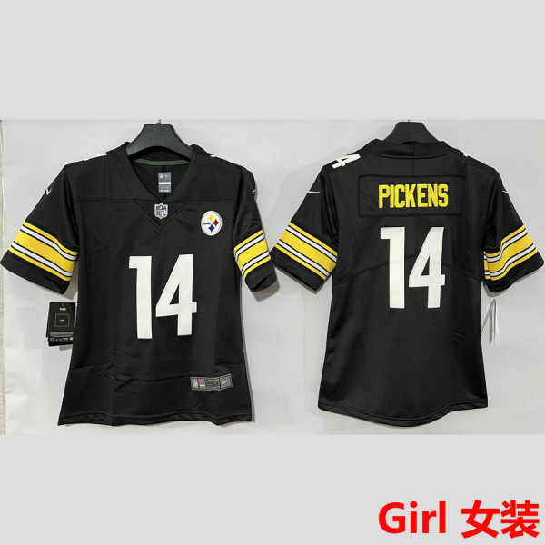 PICKENS #14 Pittsburgh Steelers Girl NFL Jersey 钢人
