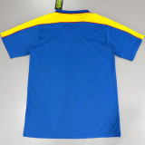 1998 Colombia Away Blue Retro Soccer Jersey
