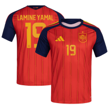 LAMINE YAMAL #19 Spain 1:1 Quality Home Red Fans Jersey 2026/27 ★★