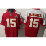 MAHOMES #15 Men's Kansas City Chiefs NFL Jersey 酋长  (3代）