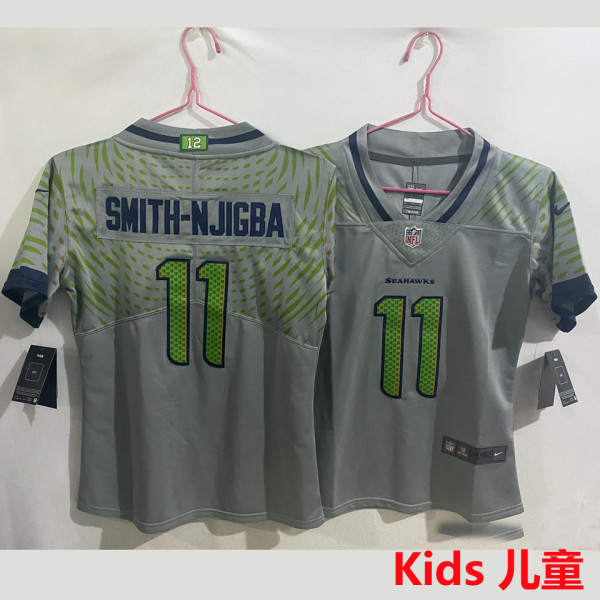 SMITH-NJIGBA #11 Seattle Seahawks Kids NFL Jersey 海鹰
