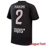 2025/26 PSG 1:1 Quality 4th Black Grey Fans Soccer Jersey