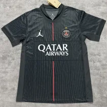2025/26 PSG 1:1 Quality 4th Black Grey Fans Soccer Jersey  Have Star 带星