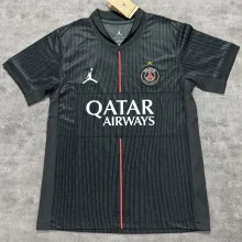 2025/26 PSG 1:1 Quality 4th Black Grey Fans Soccer Jersey  Have Star 带星