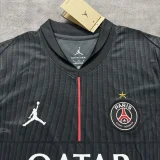 2025/26 PSG 1:1 Quality 4th Black Grey Fans Soccer Jersey  Have Star 带星