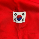 2002 South Korea Home Red Retro Long Sleeve Soccer Jersey