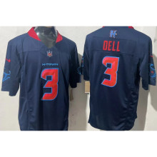 DELL #3 Men's Houston Texans NFL Jersey 德州人    (3代）