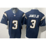 JAMES JR #3 Men's Los Angeles Chargers NFL Jersey 闪电   (3代）