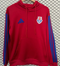 2026/27 Universidad de Chile Red Hoody Training Sweater