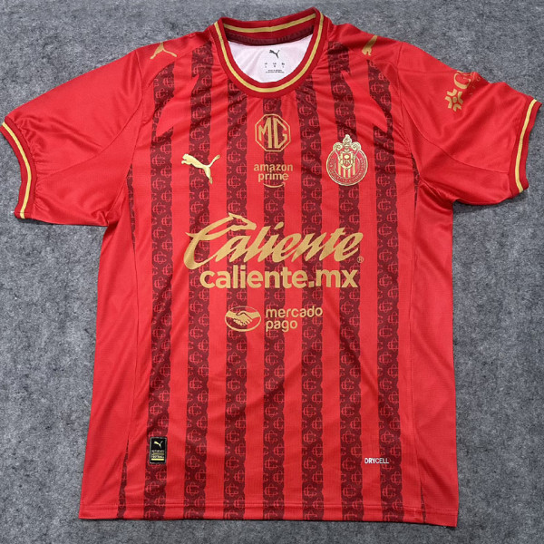2025/26 Chivas Third Red Fans Soccer Jersey