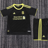 2010/2011 LFC Away Third Black Retro Kids Soccer Jersey
