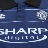 1999/2000 M Utd Away Retro Kids Soccer Jersey
