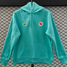 2026/27 Colombia Home Lake Blue Retro Style Hoody 小绣花 红标