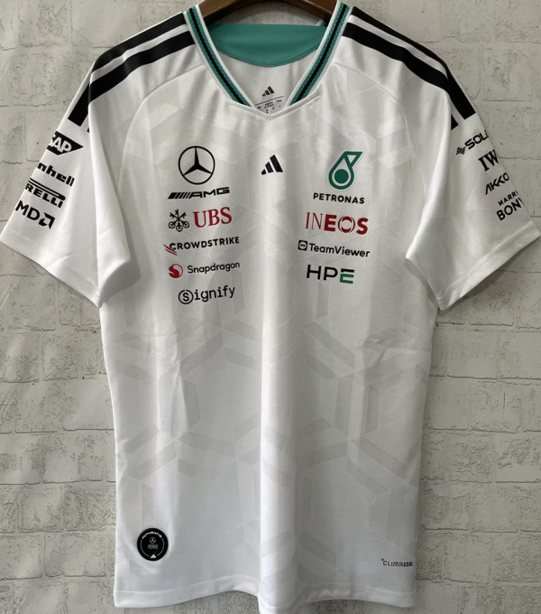 2026 Mercedes AMG Petronas F1 White Team T-Shirt  圆领