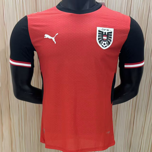 2026/27 Austria  Home Red Player Version Soccer Jersey