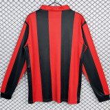 1983/1984 Frankfurt Home Red Retro Long Sleeve Soccer Jersey