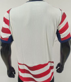 2026/27 U.S Home White And Red Player Version Soccer Jersey 背后是空白