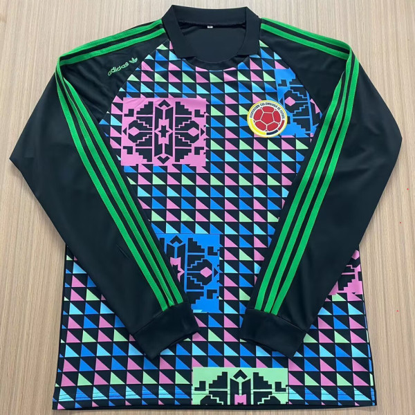 1990 Colombia Goalkeeper Retro Long Sleeve Soccer Jersey