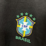 2026/27 Brazil Black Casual Pure Cotton T-Shirt