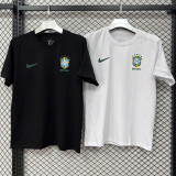 2026/27 Brazil White Casual Pure Cotton T-Shirt