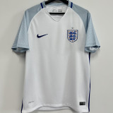2016 England Home White Retro Soccer Jersey