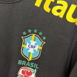 2026/27 Brazil Black Casual Pure Cotton T-Shirt