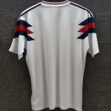 1990 England White Retro Soccer Jersey