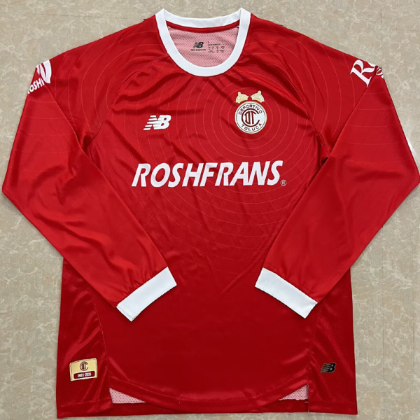 2026/27 Deportivo Toluca Red Fans Long Sleeve Soccer Jersey  托卢卡