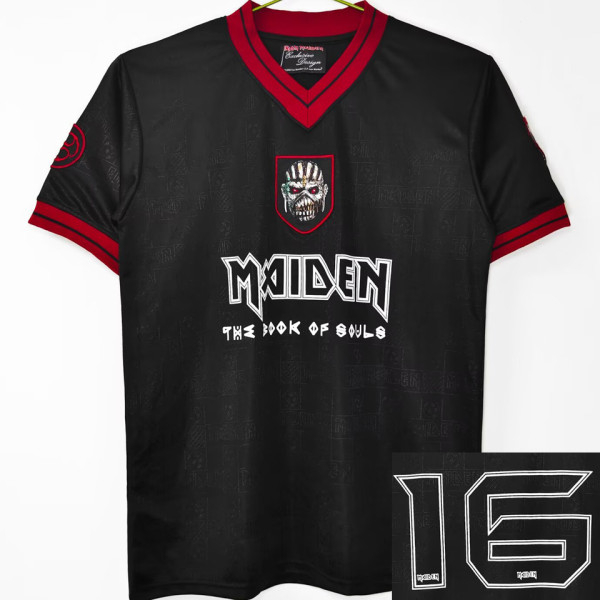 2016 West Ham X Iron Maiden Black Retro Jersey (Number 16)