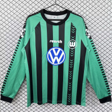 1994/1995 Wolfsburg Away Green Long Sleeve Retro Jersey