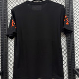 2026/27 Brazil Black Casual Pure Cotton T-Shirt 肩膀字白色
