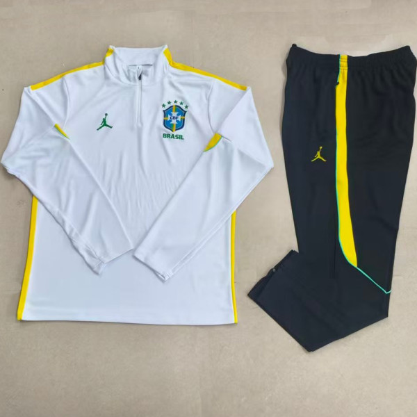 2026/27 Brazil White Sweater Tracksuit