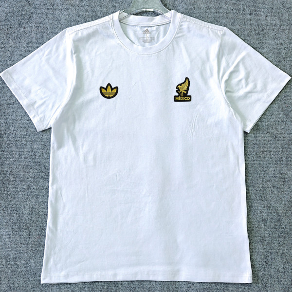 2026/27 Mexico Retro Style Pure Cotton T-Shirt 队微 黑边