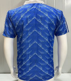 1989/1990 Karlsruher SC Away Blue Retro Jersey 卡尔斯鲁厄