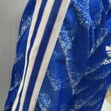 1989/1990 Karlsruher SC Away Blue Retro Jersey 卡尔斯鲁厄